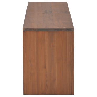 vidaXL Έπιπλο Τηλεόρασης με 4 Συρτάρια 120x30x40cm Μασίφ Ξύλο Ελάτης