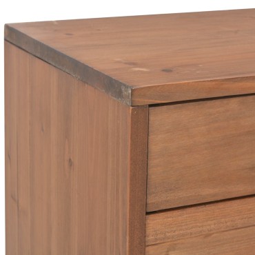 vidaXL Έπιπλο Τηλεόρασης με 4 Συρτάρια 120x30x40cm Μασίφ Ξύλο Ελάτης