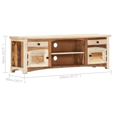 vidaXL Έπιπλο Τηλεόρασης 120x30x40cm από Μασίφ Ανακυκλωμένο Ξύλο