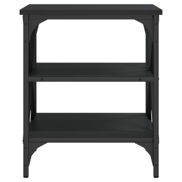 vidaXL Βοηθητικό Τραπέζι Μαύρο 40x42x50cm από Επεξεργασμένο Ξύλο 1 τεμ.