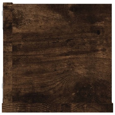 vidaXL Ραφιέρα Τοίχου για CD Καπνιστή Δρυς 100x18x18cm Επεξ. Ξύλο 1 τεμ.