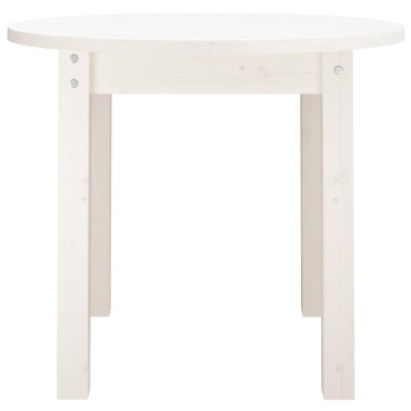 vidaXL Τραπεζάκι Σαλονιού Λευκό 55x45cm από Μασίφ Ξύλο Πεύκου 1 τεμ.