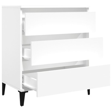 vidaXL Συρταριέρα Λευκή 60x35x70cm από Επεξεργασμένο Ξύλο 1 τεμ.