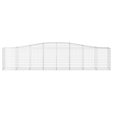 vidaXL Συρματοκιβώτιο Τοξωτό 400x50x80/100εκ. από Γαλβανισμένο Χάλυβα