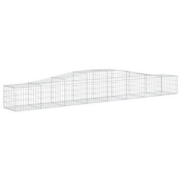 vidaXL Συρματοκιβώτιο Τοξωτό 400x50x40/60εκ. από Γαλβανισμένο Χάλυβα