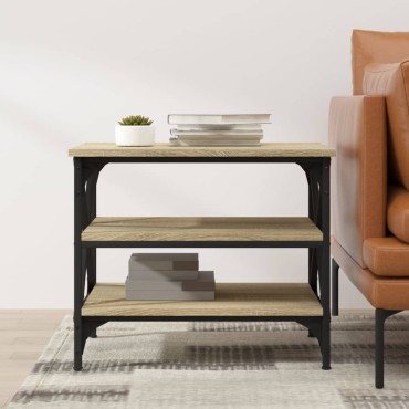 vidaXL Βοηθητικό Τραπέζι Sonoma Δρυς 55x38x45cm Επεξεργασμένο Ξύλο
