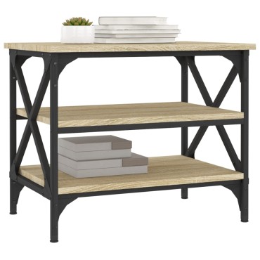 vidaXL Βοηθητικό Τραπέζι Sonoma Δρυς 55x38x45cm Επεξεργασμένο Ξύλο