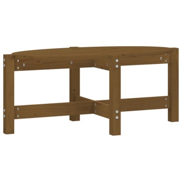 vidaXL Τραπεζάκι Σαλονιού Καφέ Μελί 87x48x35cm Μασίφ Ξύλο Πεύκου 1 τεμ.