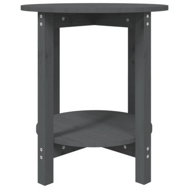 vidaXL Τραπεζάκι Σαλονιού Γκρι 55x60cm από Μασίφ Ξύλο Πεύκου 1 τεμ.