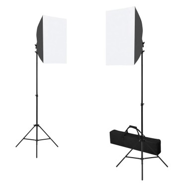 vidaXL Κιτ Φωτογραφικού Στούντιο με Φώτα Softbox & Ανακλαστήρα