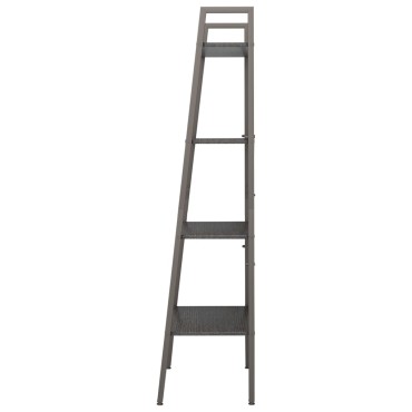 vidaXL Ραφιέρα Όρθια 4 Επιπέδων Μαύρη 56x35x140cm 1 τεμ.
