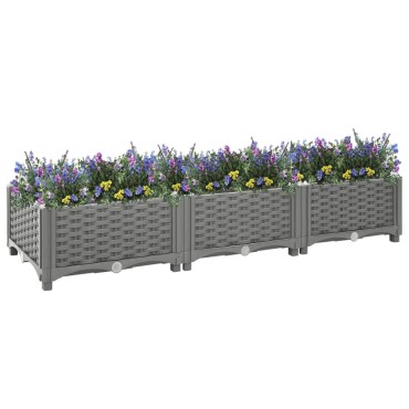 vidaXL Ζαρντινιέρα 120 x 40 x 23 εκ. από Πολυπροπυλένιο