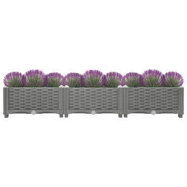 vidaXL Ζαρντινιέρα 120 x 40 x 23 εκ. από Πολυπροπυλένιο