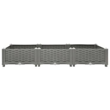 vidaXL Ζαρντινιέρα 120 x 40 x 23 εκ. από Πολυπροπυλένιο