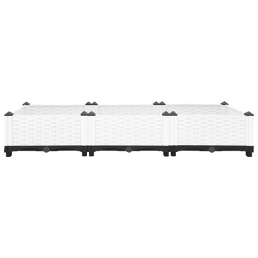 vidaXL Ζαρντινιέρα 120 x 40 x 23 εκ. από Πολυπροπυλένιο