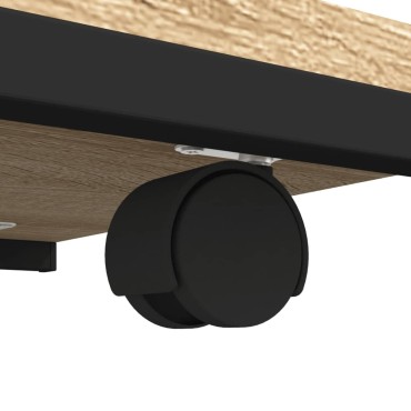 vidaXL Βοηθητικό Τραπέζι με Ρόδες Sonoma Δρυς 50x35x55,5cm Επεξ. Ξύλο 1 τεμ.