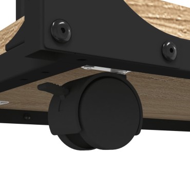 vidaXL Βοηθητικό Τραπέζι με Ρόδες Sonoma Δρυς 50x35x55,5cm Επεξ. Ξύλο 1 τεμ.