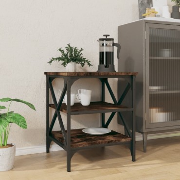 vidaXL Βοηθητικό Τραπέζι Καπνιστή Δρυς 40x42x50cm Επεξεργασμένο Ξύλο 1 τεμ.