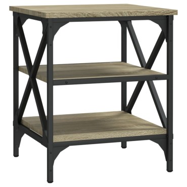 vidaXL Βοηθητικά Τραπέζια 2 τεμ. Sonoma Δρυς 40x42x50cm Επεξ. Ξύλο