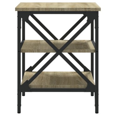 vidaXL Βοηθητικά Τραπέζια 2 τεμ. Sonoma Δρυς 40x42x50cm Επεξ. Ξύλο