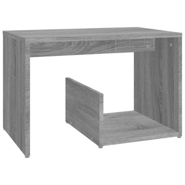 vidaXL Τραπέζι Βοηθητικό Γκρι Sonoma 59x36x38cm Επεξεργασμένο Ξύλο 1 τεμ.