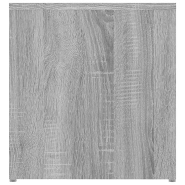 vidaXL Τραπέζι Βοηθητικό Γκρι Sonoma 59x36x38cm Επεξεργασμένο Ξύλο 1 τεμ.