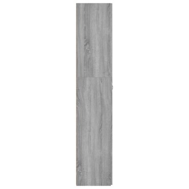 vidaXL Παπουτσοθήκη Γκρι Sonoma 80x35,5x180cm από Επεξεργασμένο Ξύλο