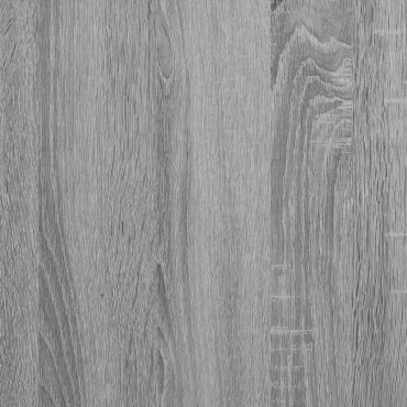 vidaXL Παπουτσοθήκη Γκρι Sonoma 80x35,5x180cm από Επεξεργασμένο Ξύλο