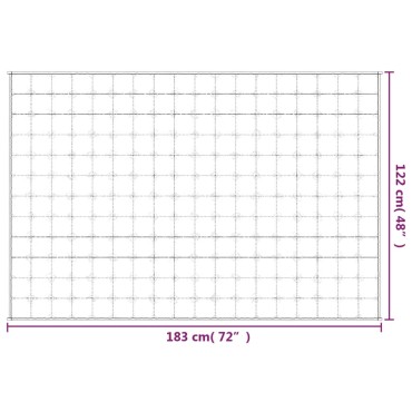 vidaXL Κουβέρτα Βαρύτητας Μπλε 122 x 183 εκ. 5 κ. Υφασμάτινη