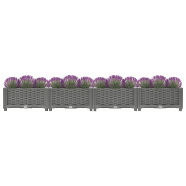 vidaXL Ζαρντινιέρα 160 x 40 x 23 εκ. από Πολυπροπυλένιο