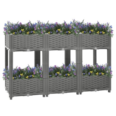 vidaXL Ζαρντινιέρα 120 x 40 x 71 εκ. από Πολυπροπυλένιο