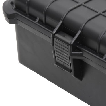 vidaXL Θήκη Πτήσης Φορητή Μαύρη 52 x 40 x 19 εκ. από Πολυπροπυλένιο