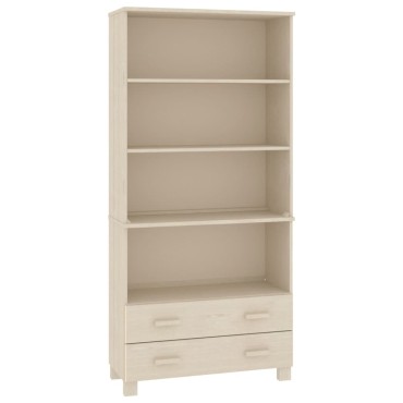 vidaXL Ντουλάπι HAMAR από Μασίφ Ξύλο Πεύκου Μελί 85x35x180cm 1 τεμ.