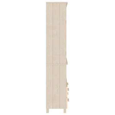 vidaXL Ντουλάπι HAMAR από Μασίφ Ξύλο Πεύκου Μελί 85x35x180cm 1 τεμ.