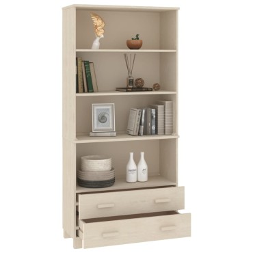 vidaXL Ντουλάπι HAMAR από Μασίφ Ξύλο Πεύκου Μελί 85x35x180cm 1 τεμ.
