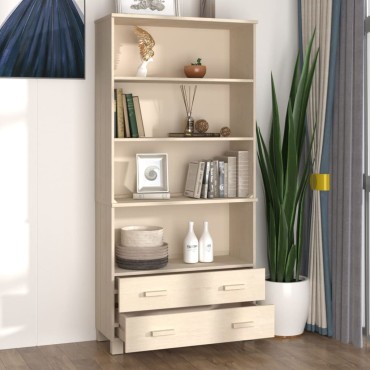 vidaXL Ντουλάπι HAMAR από Μασίφ Ξύλο Πεύκου Μελί 85x35x180cm 1 τεμ.