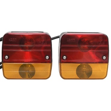 vidaXL Φώτα Τρέιλερ 2 τεμ. Κόκκινα 10,5x5x9,5 εκ. Κλασ. Λαμπτήρας 12V