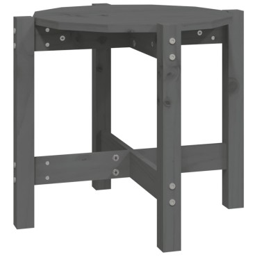 vidaXL Τραπεζάκι Σαλονιού Γκρι 52,5x45cm από Μασίφ Ξύλο Πεύκου 1 τεμ.