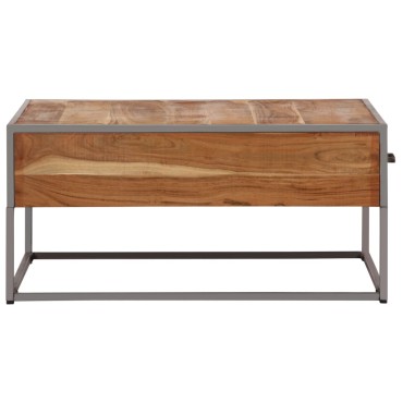 vidaXL Τραπεζάκι Σαλονιού 75x75x35cm από Μασίφ Ξύλο Ακακίας 1 τεμ.