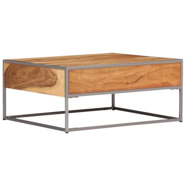 vidaXL Τραπεζάκι Σαλονιού 75x75x35cm από Μασίφ Ξύλο Ακακίας 1 τεμ.
