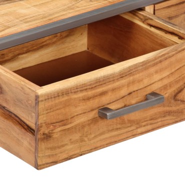 vidaXL Τραπεζάκι Σαλονιού 75x75x35cm από Μασίφ Ξύλο Ακακίας 1 τεμ.