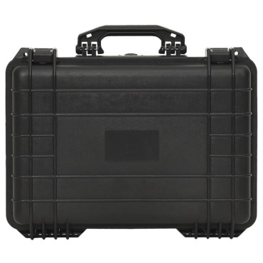 vidaXL Θήκη Πτήσης Φορητή Μαύρη 47 x 36 x 18 εκ. από Πολυπροπυλένιο