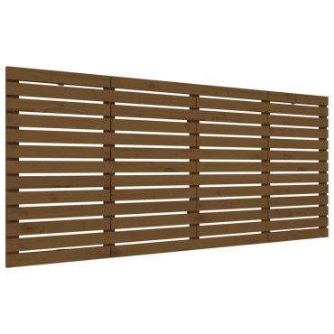 vidaXL Κεφαλάρι Τοίχου Μελί 206x3x91,5cm από Μασίφ Ξύλο Πεύκου 1 τεμ.