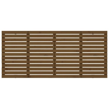vidaXL Κεφαλάρι Τοίχου Μελί 206x3x91,5cm από Μασίφ Ξύλο Πεύκου 1 τεμ.