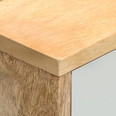 vidaXL Έπιπλο Τηλεόρασης 110x35x48cm από Μασίφ Ξύλο Μάνγκο