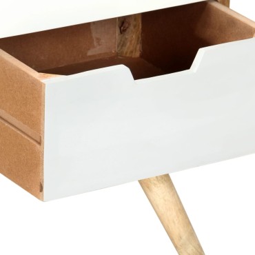 vidaXL Έπιπλο Τηλεόρασης 110x35x48cm από Μασίφ Ξύλο Μάνγκο