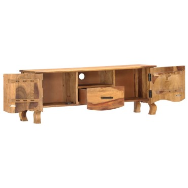 vidaXL Έπιπλο Τηλεόρασης 115x30x42cm από Μασίφ Ξύλο