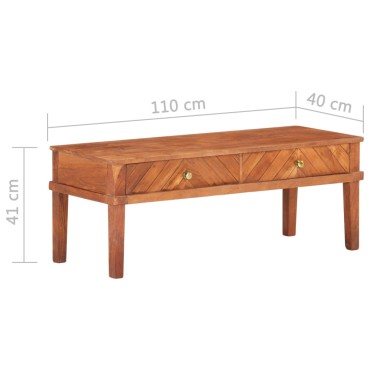 vidaXL Έπιπλο Τηλεόρασης 110x40x41cm από Μασίφ Ξύλο Ακακίας