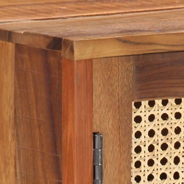 vidaXL Ντουλάπι με Συρτάρια 118x30x76cm Μασίφ Ανακυκλωμένο Ξύλο 1 τεμ.