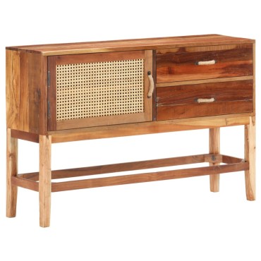 vidaXL Ντουλάπι με Συρτάρια 118x30x76cm Μασίφ Ανακυκλωμένο Ξύλο 1 τεμ.